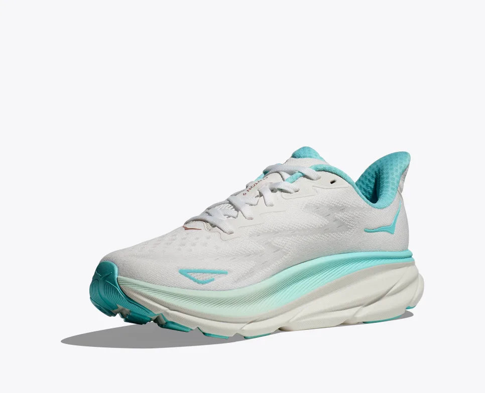 HOKA CLIFTON 9 WHT/BLUE