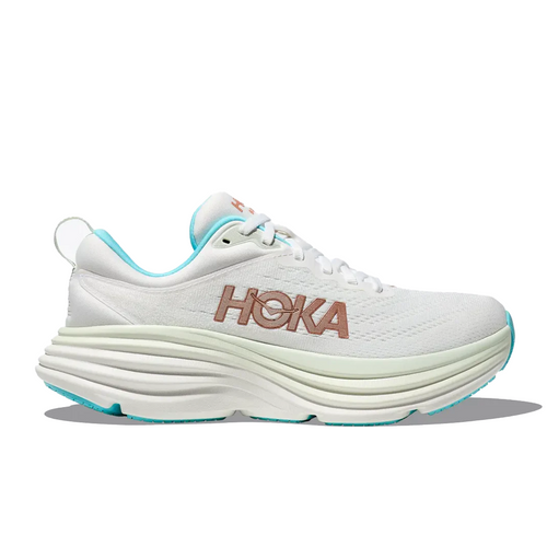 HOKA WOMENS BONDI 8 - FROST/ROSE GOLD