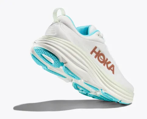 HOKA WOMENS BONDI 8 - FROST/ROSE GOLD