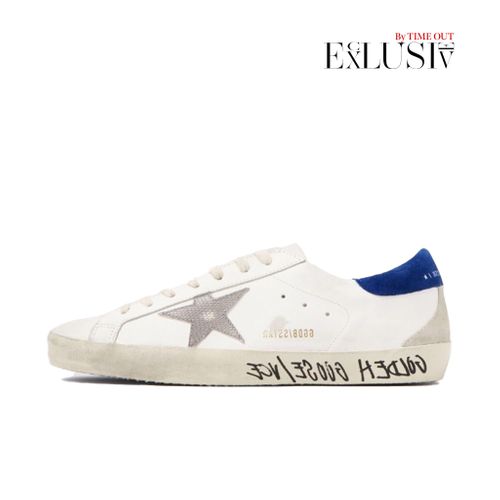 SUPER-STAR CLASSIC WITH SPUR WHITE/GREY/BLUETTE/BEIGE