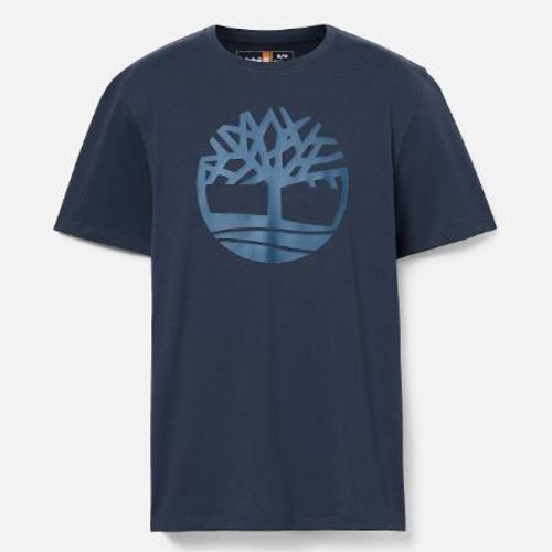 MEN'S NAVY BLUE KENN TREE LOGO SHORT SLEEVE