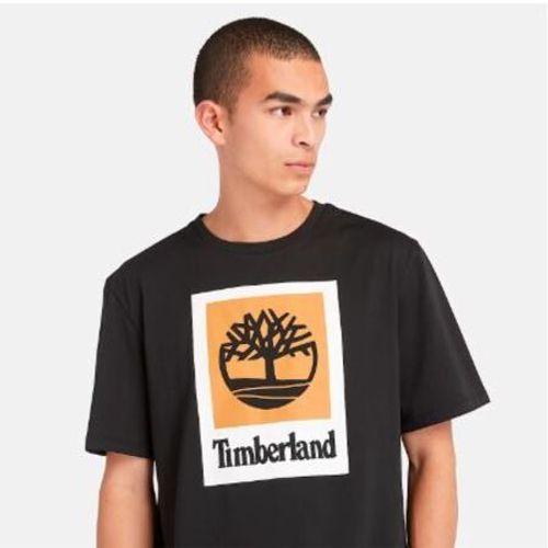 TIMBERLAND T-SHIRT COLORED AUTHENTIC FIT ΜΑΥΡΟ BLACK