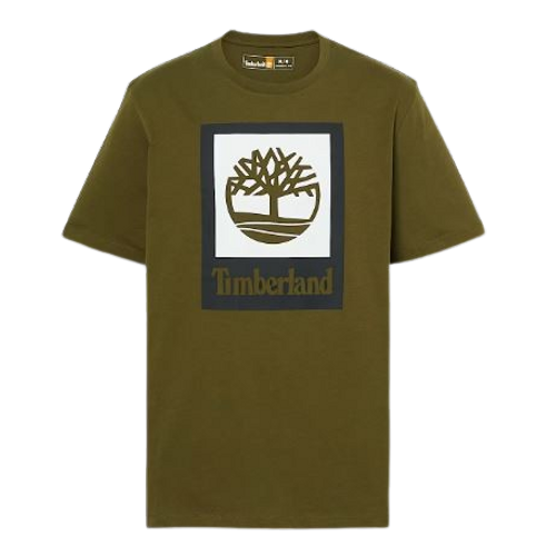 MANGA CORTA LOGO DARK OLIVE GREEN