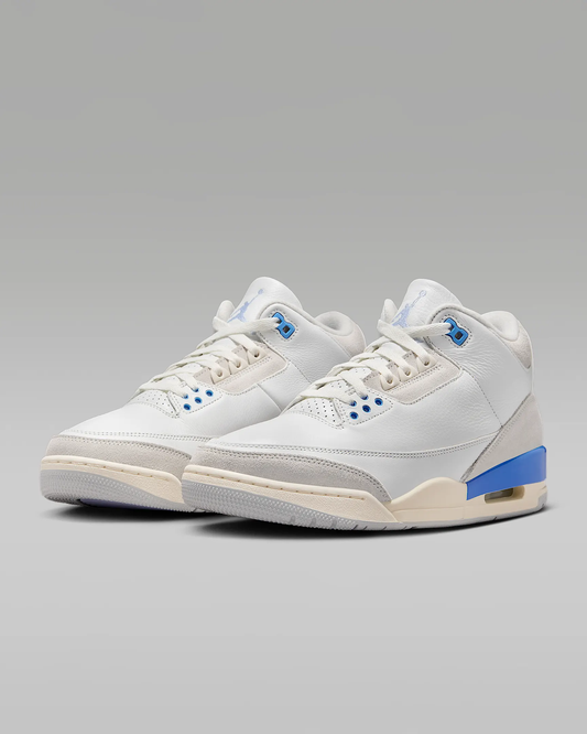 AIR JORDAN 3 RETRO WHT/GREY/BLUE