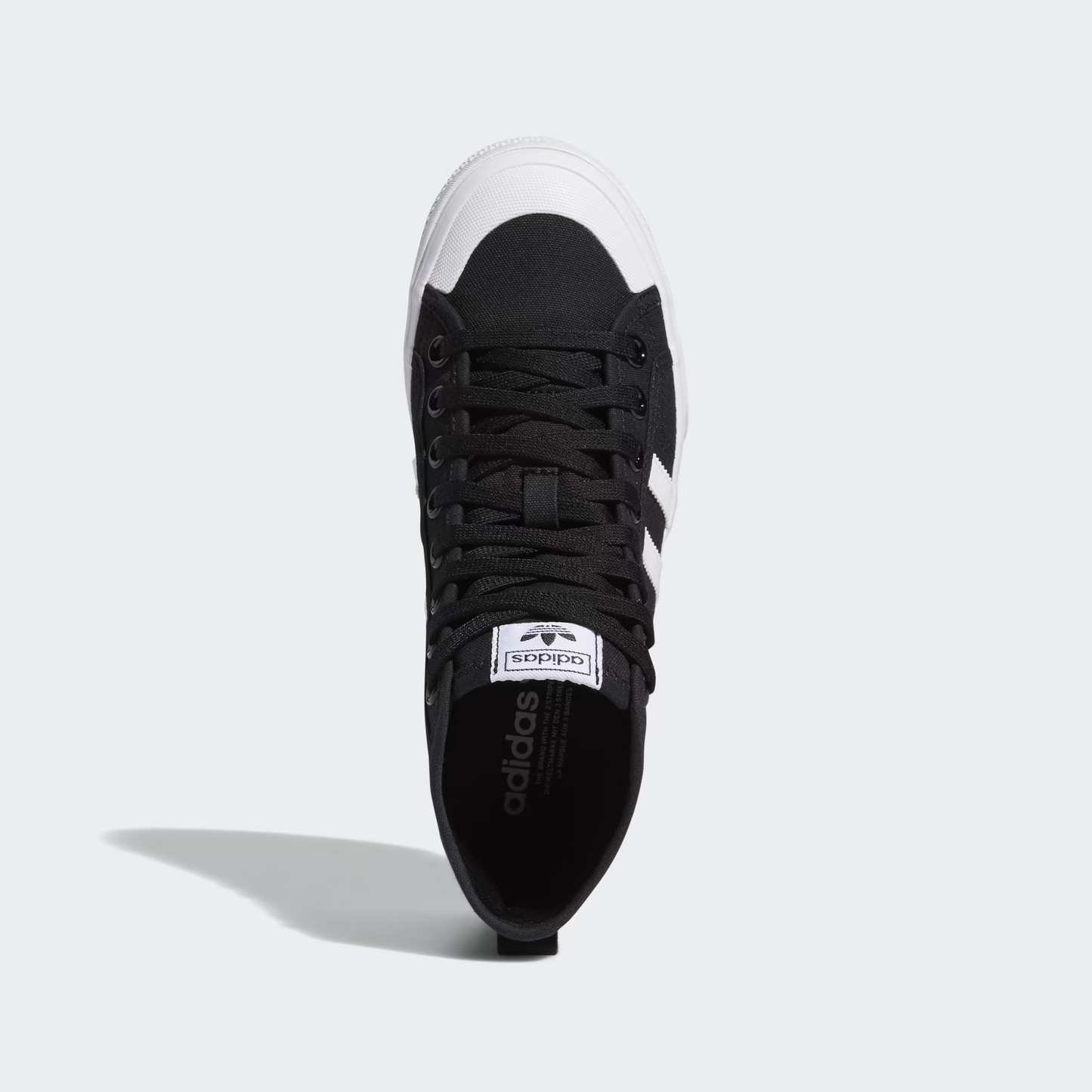 NIZZA PLATFORM MID W BLACK/WHT FY2783