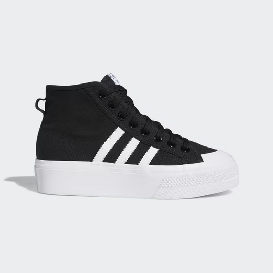 NIZZA PLATFORM MID W BLACK/WHT FY2783