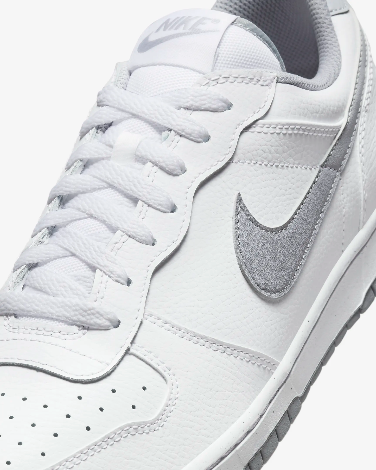 BIG NIKE LOW WHITE/WOLF GREY