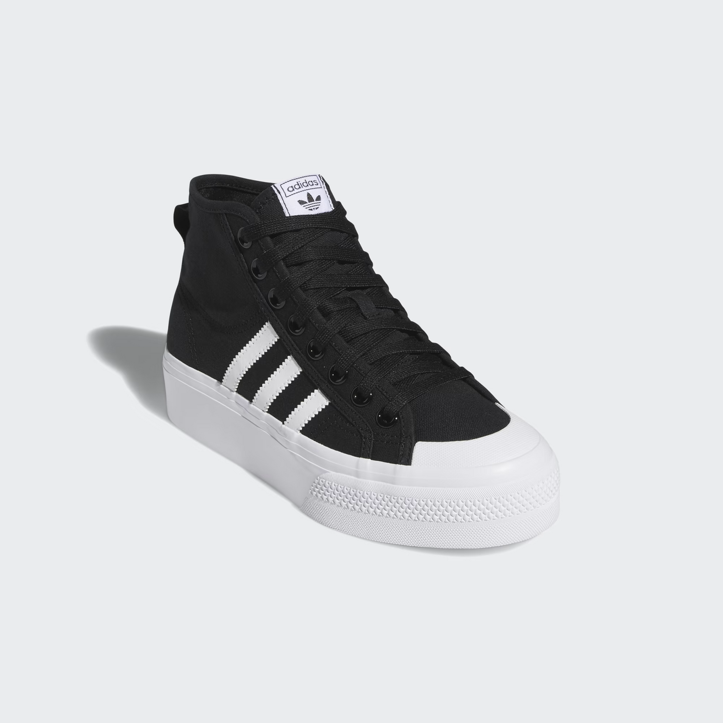 NIZZA PLATFORM MID W BLACK/WHT FY2783